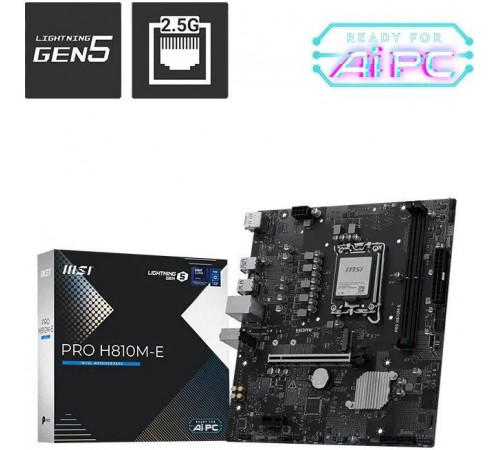 Материнская плата MSI Pro H810M-E
