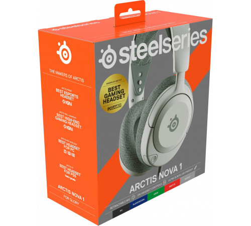 Наушники SteelSeries Arctis Nova 1 (белый)