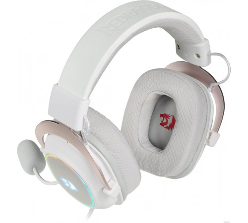 Наушники Redragon Zeus X (белый/розовый)