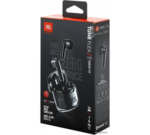Наушники JBL Tune Flex Ghost (черный, китайская версия)