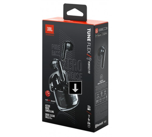 Наушники JBL Tune Flex Ghost (черный, китайская версия)