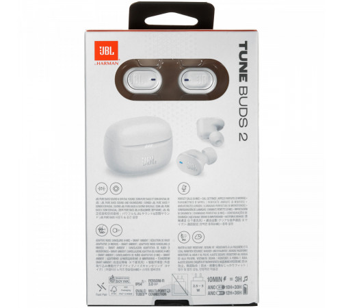 Наушники JBL Tune Buds 2 Ghost Edition (белый)