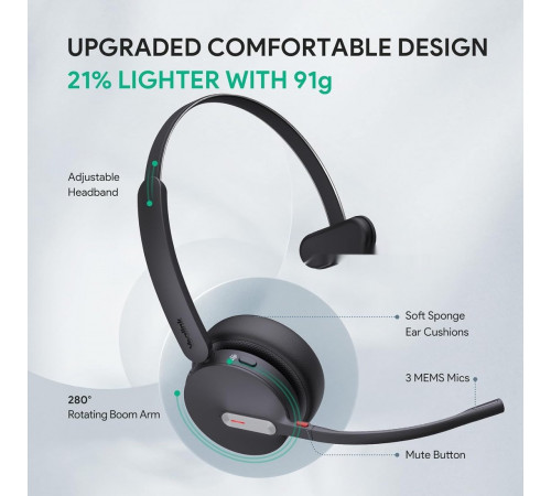 Наушники Yealink BH70 Mono UC USB-A