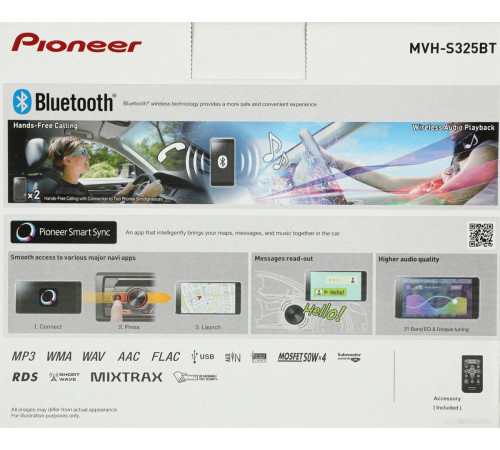 Автомагнитола Pioneer MVH-S325BT