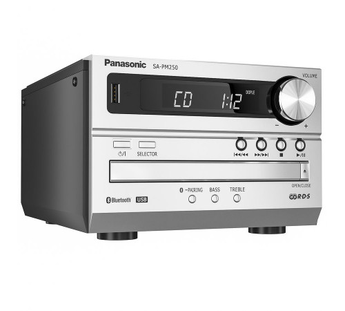 Музыкальный центр Panasonic SC-PM250EE-S (Silver)