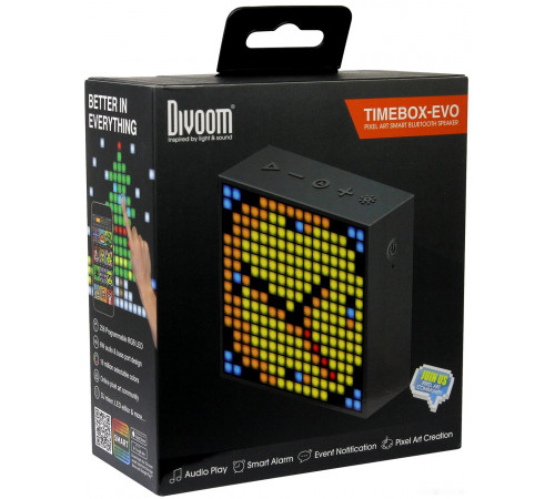 Портативная акустика Divoom Timebox-Evo (черный)