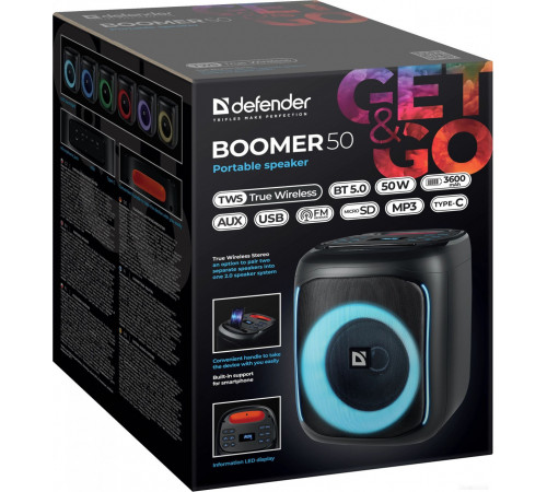 Портативная акустика Defender Boomer 50