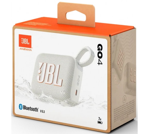 Портативная акустика JBL Go 4 (белый)