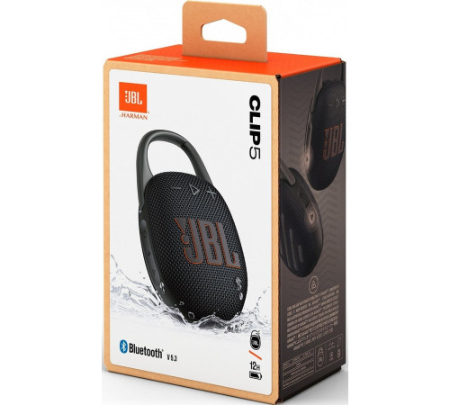 Портативная акустика JBL Clip 5 (черный)