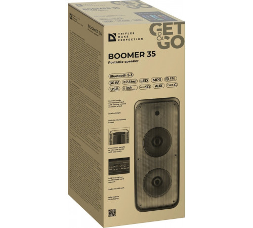 Портативная акустика Defender Boomer 35
