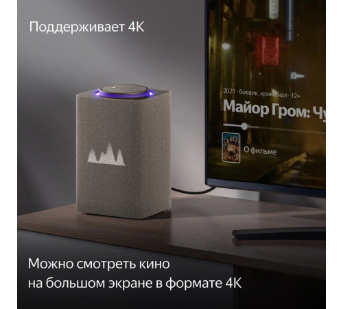 Умная колонка Яндекс Станция Макс (с хабом умного дома Zigbee, бежевый)