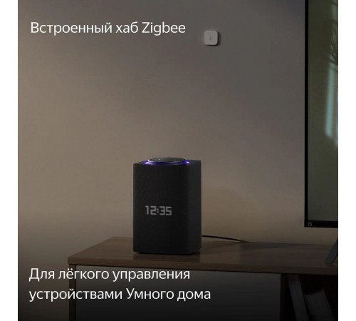 Умная колонка Яндекс Станция Макс (с хабом умного дома Zigbee, графит)