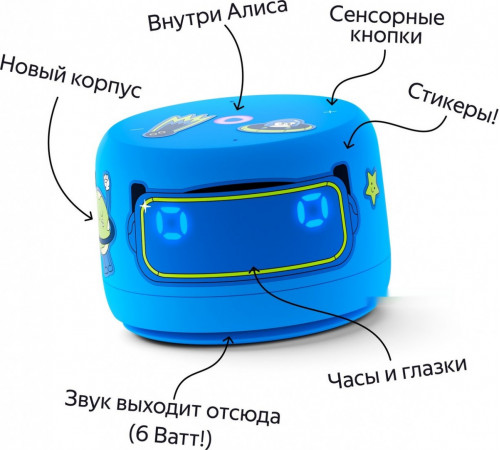 Умная колонка Яндекс Станция Лайт 2 (синий)