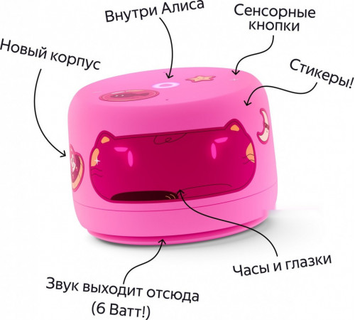 Умная колонка Яндекс Станция Лайт 2 (розовый)