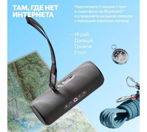 Умная колонка Яндекс Станция Стрит (черный)