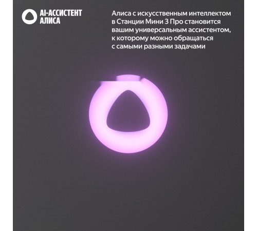 Умная колонка Яндекс Станция Мини 3 Про (серый)