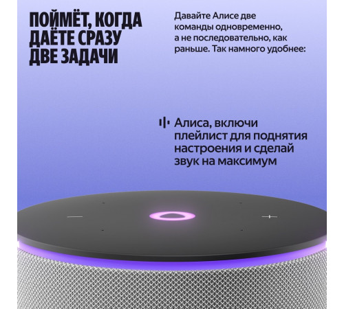 Умная колонка Яндекс Станция Мини 3 Про (серый)