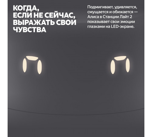 Умная колонка Яндекс Станция Лайт 2 (серый)