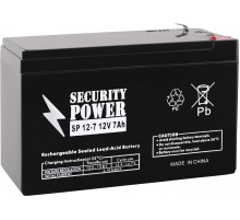 Мотоциклетный аккумулятор Security Power SP 12-7 F1 (12В/7 А·ч)