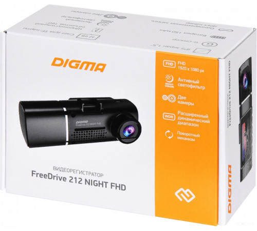 Автомобильный видеорегистратор DIGMA FreeDrive 212 Night FHD