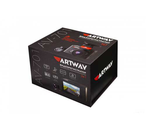 Автомобильный видеорегистратор Artway AV-701 4K WI-FI GPS