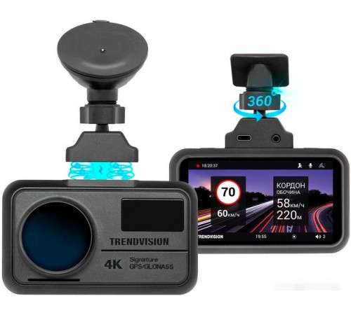 Автомобильный видеорегистратор TrendVision TDR-725 Real 4K