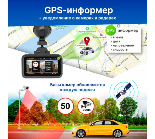 Автомобильный видеорегистратор TrendVision TDR-725 Real 4K