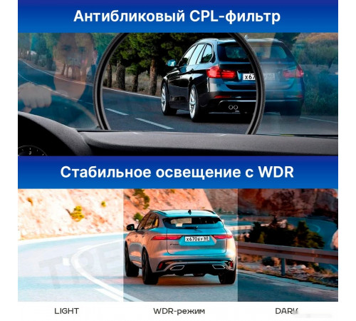 Автомобильный видеорегистратор TrendVision TDR-725 Real 4K