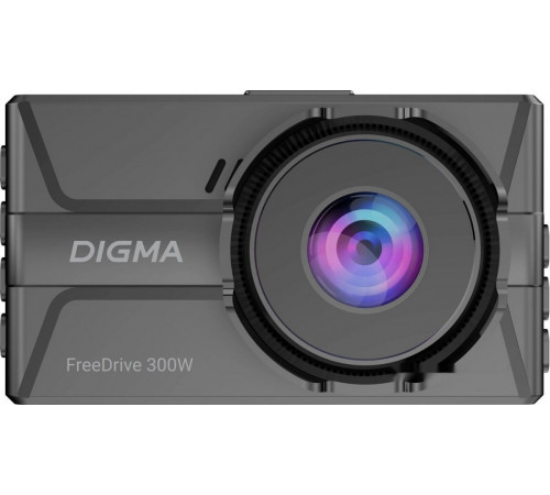 Автомобильный видеорегистратор DIGMA FreeDrive 300DW FD300DW (черный)