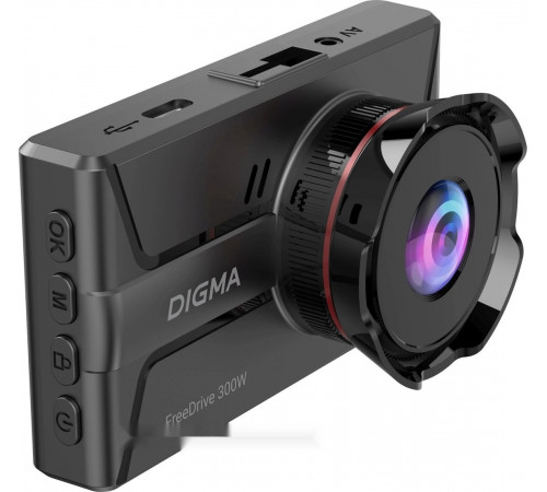 Автомобильный видеорегистратор DIGMA FreeDrive 300DW FD300DW (черный)