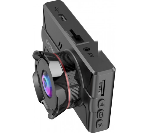 Автомобильный видеорегистратор DIGMA FreeDrive 300DW FD300DW (черный)