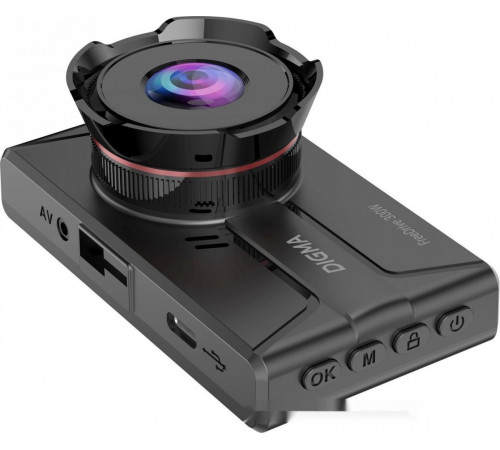 Автомобильный видеорегистратор DIGMA FreeDrive 300DW FD300DW (черный)