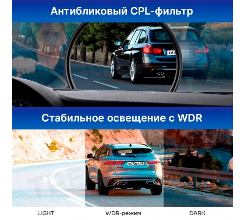 Автомобильный видеорегистратор TrendVision TDR-725 Real 4K Max