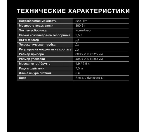 Пылесос Hyundai HYV-C3500