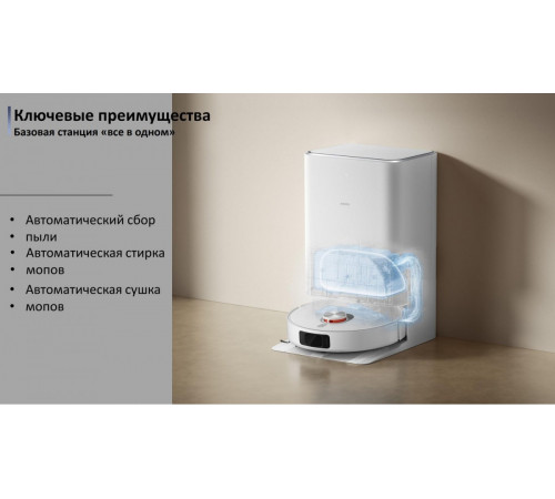 Робот-пылесос Xiaomi Robot Vacuum X20 Pro D102GL (международная версия, белый)