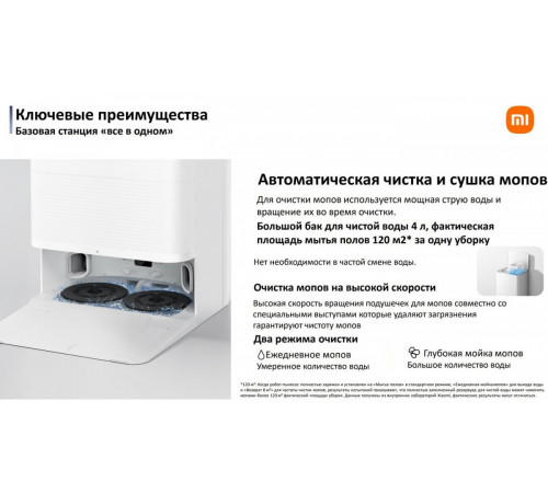 Робот-пылесос Xiaomi Robot Vacuum X20 Pro D102GL (международная версия, белый)