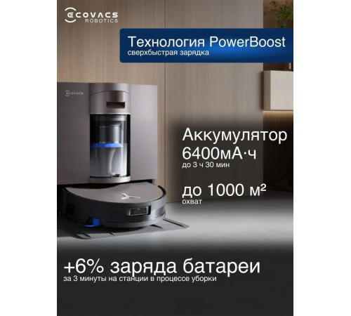 Робот-пылесос Ecovacs Deebot X11 OmniCyclone DEX99-1 (черный)