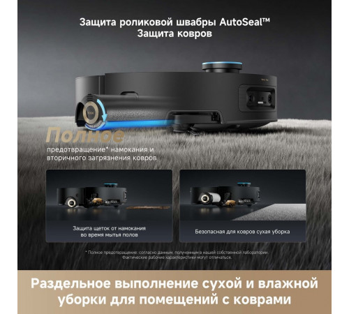 Робот-пылесос Dreame Robot Vacuum Aqua10 Ultra Roller Complete Black RLH71DE-1 (евровилка, черный)
