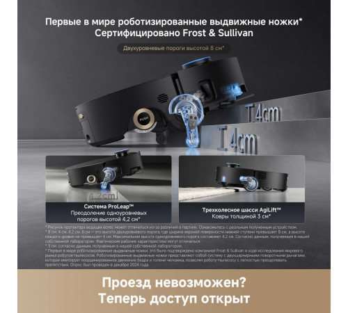 Робот-пылесос Dreame Robot Vacuum Aqua10 Ultra Roller Complete Black RLH71DE-1 (евровилка, черный)
