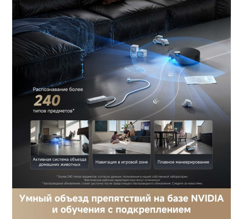 Робот-пылесос Dreame Robot Vacuum Aqua10 Ultra Roller Complete Black RLH71DE-1 (евровилка, черный)