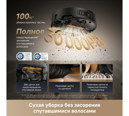 Робот-пылесос Dreame Robot Vacuum Aqua10 Ultra Roller Complete Black RLH71DE-1 (евровилка, черный)