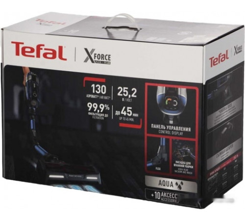Вертикальный пылесос с влажной уборкой Tefal TY9890WO