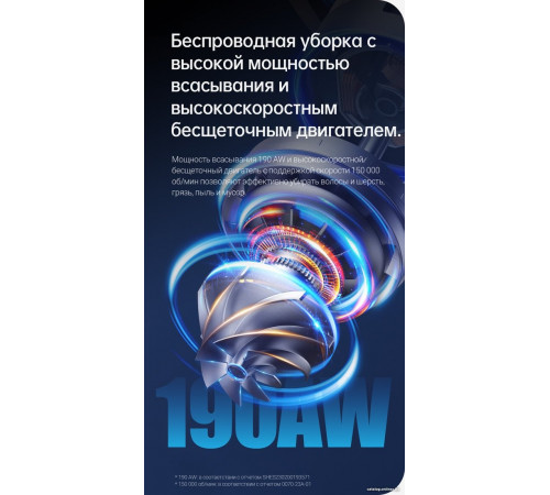 Вертикальный пылесос Dreame R20 Cordless Vacuum Cleaner VTV97A