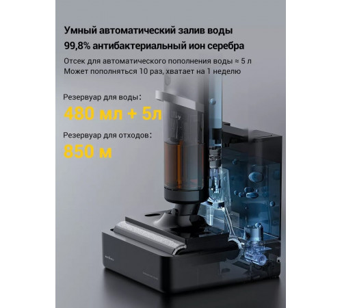 Вертикальный моющий пылесос Deerma DEM-VX900W