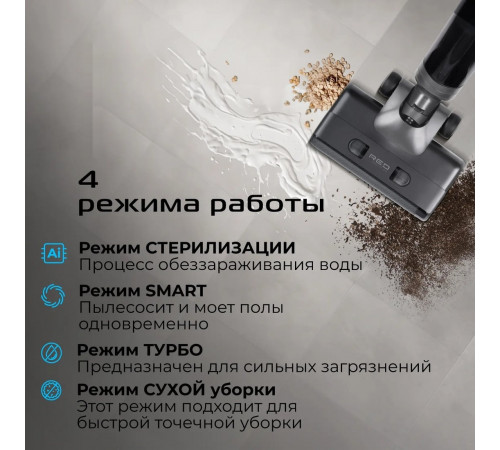 Вертикальный моющий пылесос RED Solution Aqua W3500