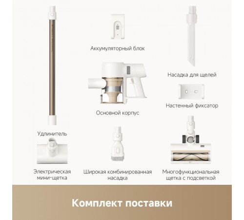 Пылесос Dreame Cordless Vacuum Cleaner R10s VZV22A (евровилка, белый)