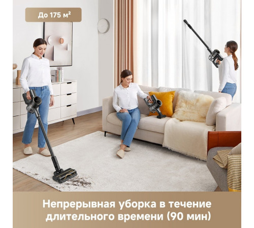 Пылесос Dreame Cordless Vacuum Cleaner R10s Pro VZV23A (евровилка, черный)