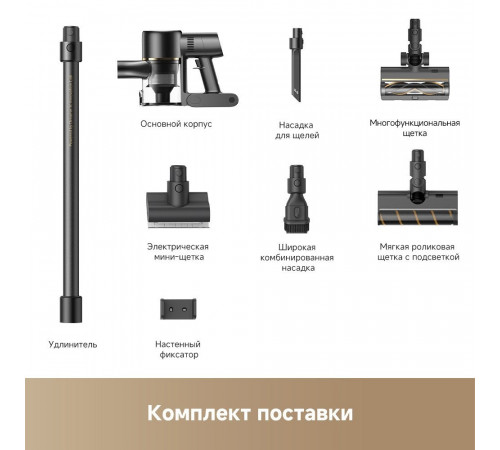 Пылесос Dreame Cordless Vacuum Cleaner R10s Pro VZV23A (евровилка, черный)