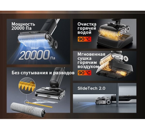 Вертикальный моющий пылесос Roborock Wet and Dry Vacuum Cleaner F25 Ace WD5M2A512-02 (с русской озвучкой)