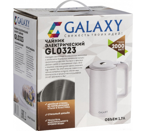 Электрический чайник GALAXY GL0323 (белый)